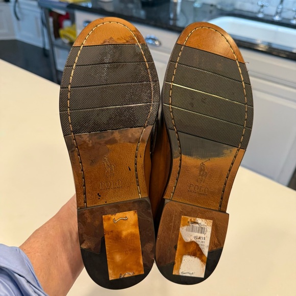 POLO RALPH LAUREN Alston Mens Penny Loafers Brown Size 7 D NEW See Description - Picture 9 of 12